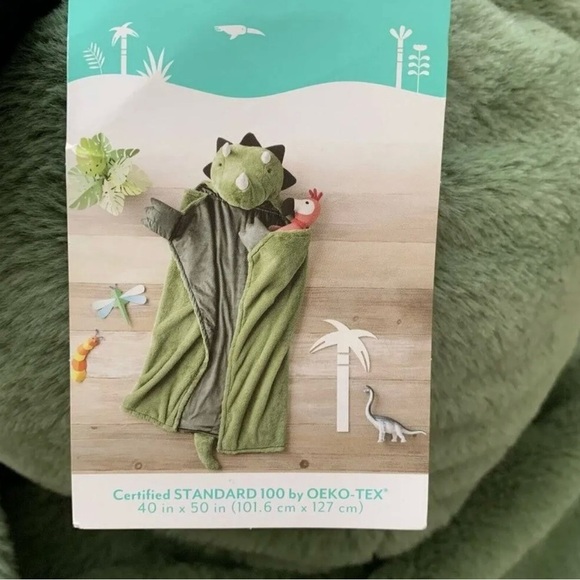 Pillowfort Dinosaur Hooded Blanket - Picture 5 of 7